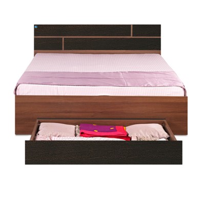 Almond Queen Drawer Bed Wenge